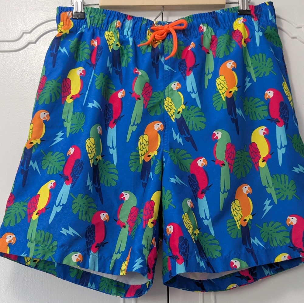 Wave Zone Tropical Print Swim Shorts View 2